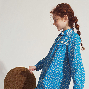 Платье поплиновое Gingersnaps "Lei Bluefields", синее